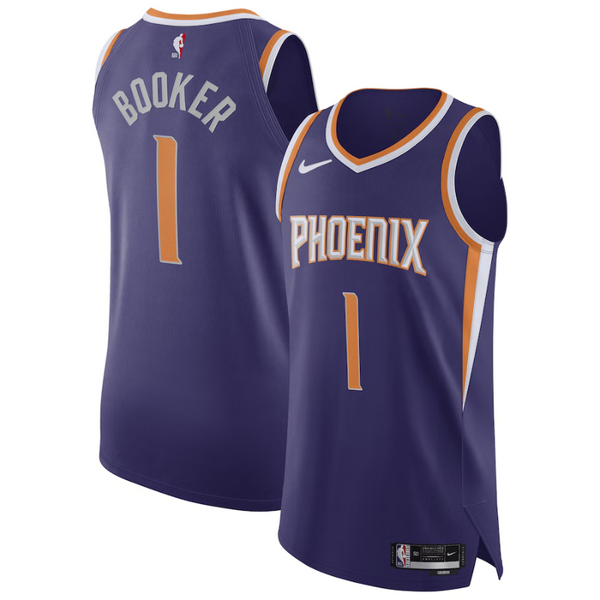 Devin Booker Phoenix Suns Nike Authentic Jersey - Icon Edition - Purple