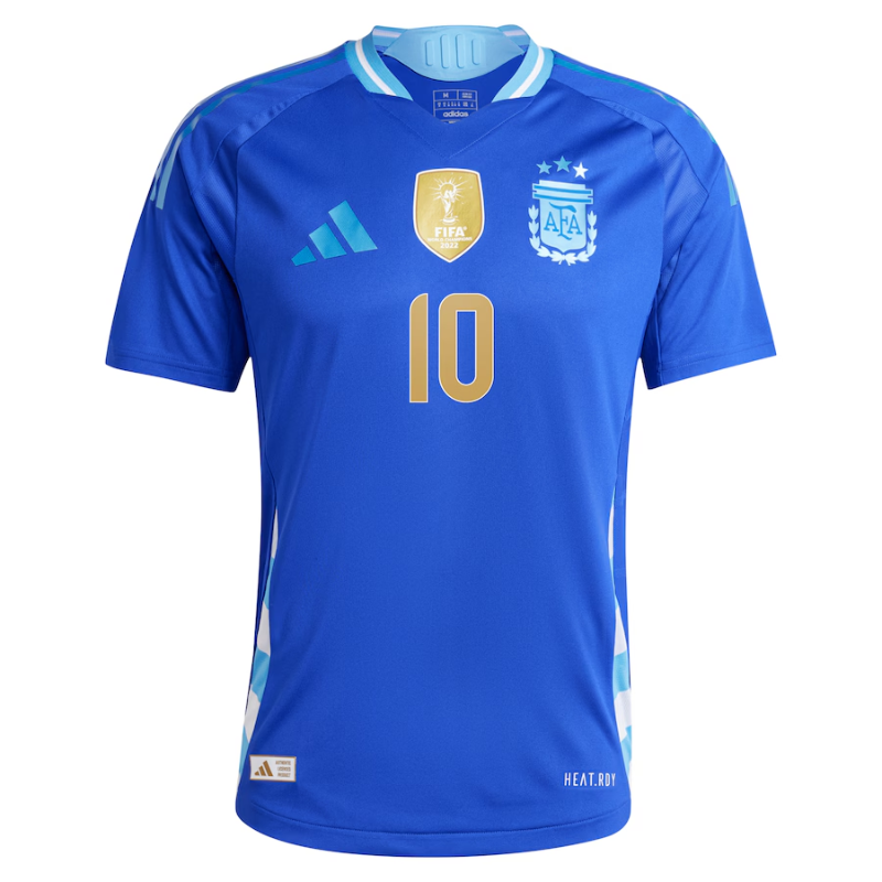 Lionel Messi Argentina National Team Adidas 2024 Away Authentic Player Jersey -Blue