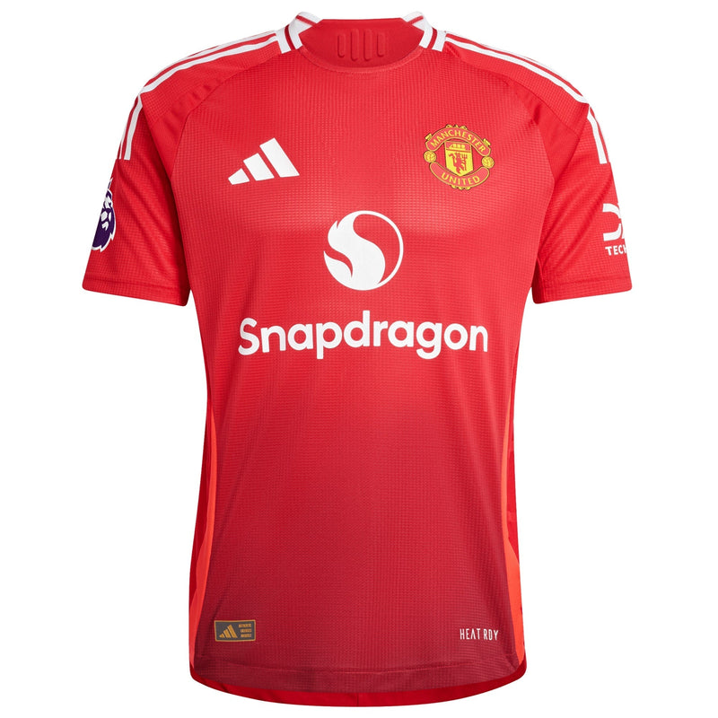 Manchester United adidas 2024/25 Home Authentic Patch Jersey - Red