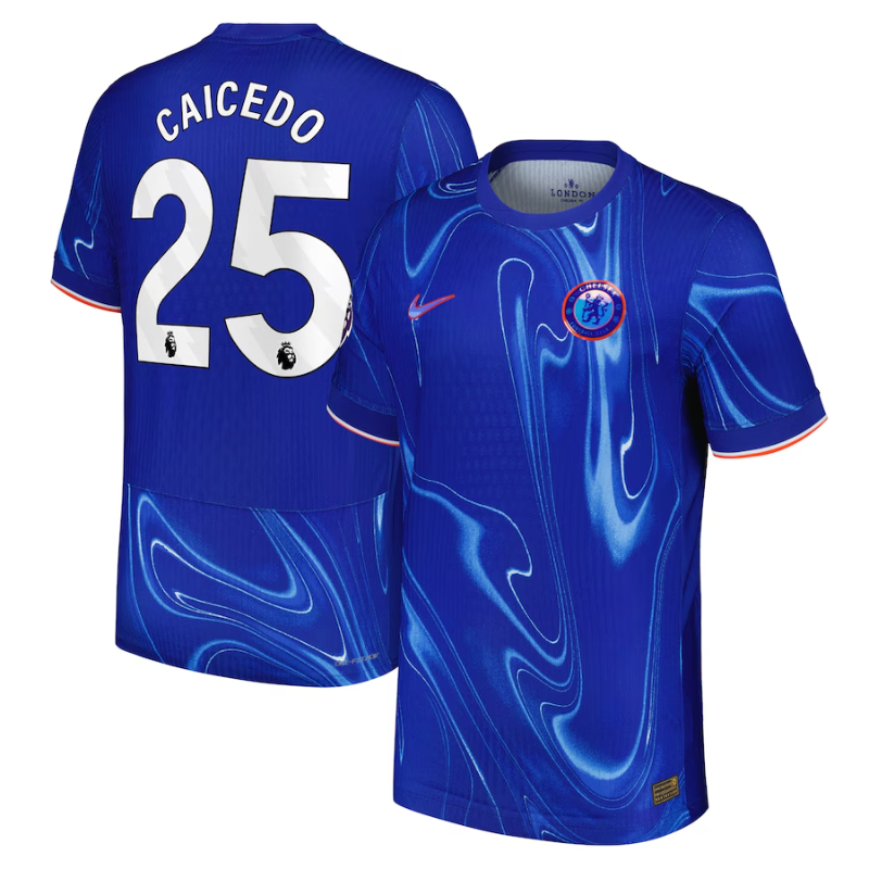 Moisés Caicedo Chelsea Nike 2024/25 Home Authentic Player Jersey - Blue