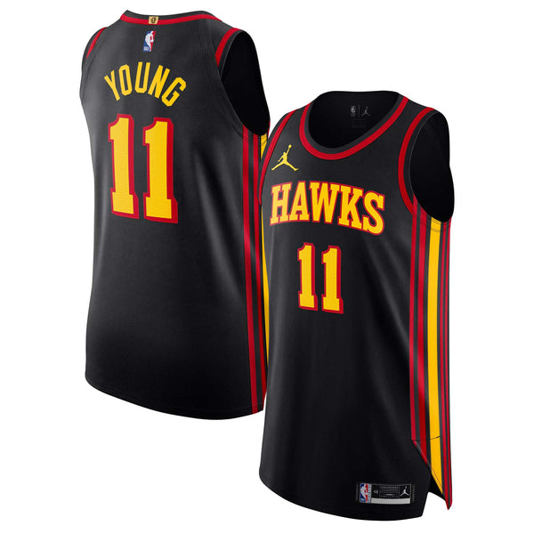 Trae Young Atlanta Hawks Jordan Brand Authentic Player Jersey - Statement Edition - Black